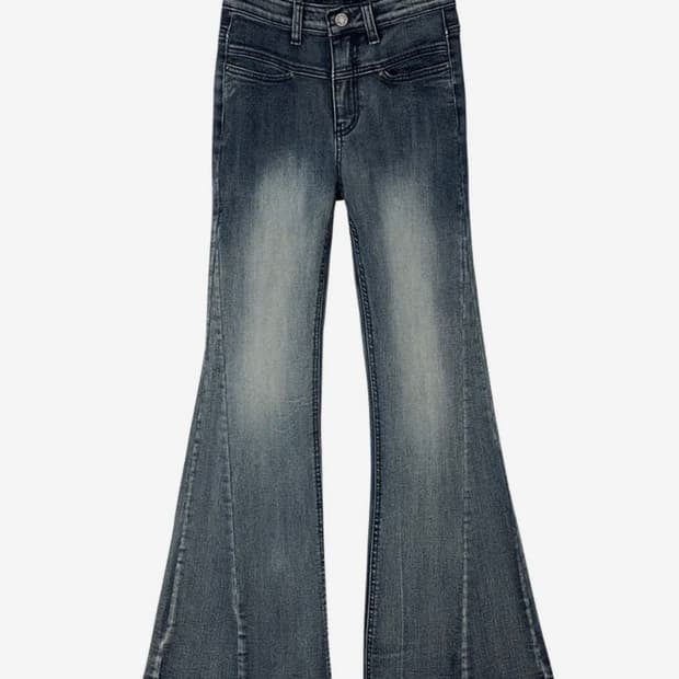 애즈온 캘리 부츠컷 팬츠 데님