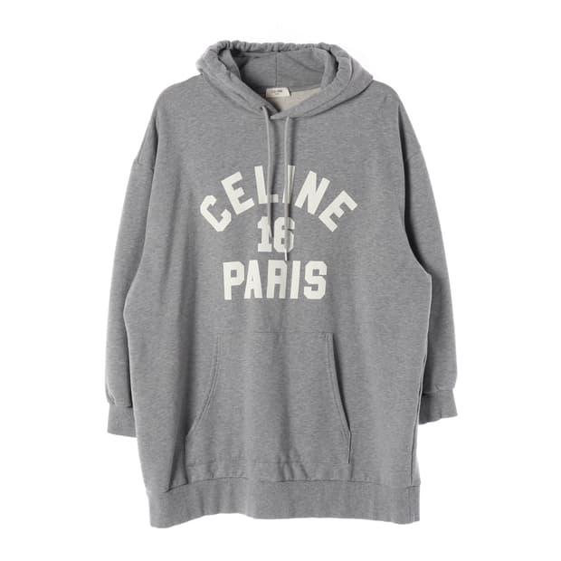 셀린느 로고 16 넘버 코튼 후드티