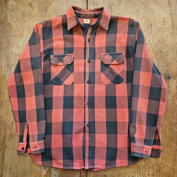 웨어 하우스 버팔로 체크 셔츠