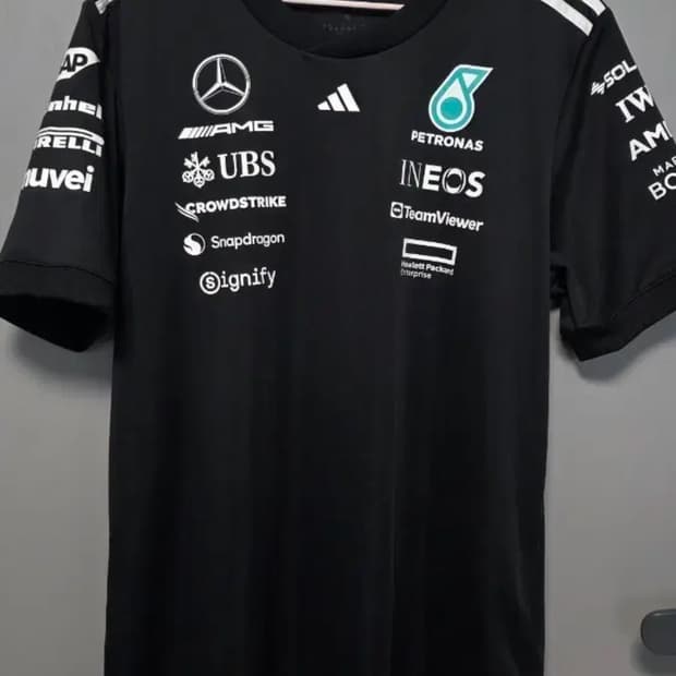 메르세데스 f1 아디다스 M사이즈 티셔츠 팝니다