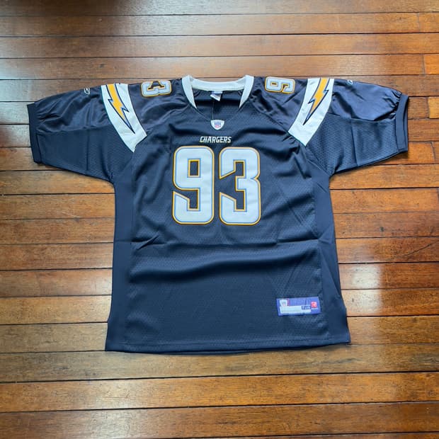 리복 NFL LA 차저스 럭비티 져지