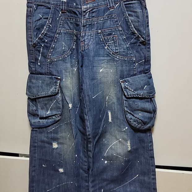 빈티지 페인팅 데님