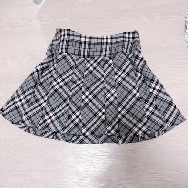 갸루 로걀 교복 체크 니혼진 스커트