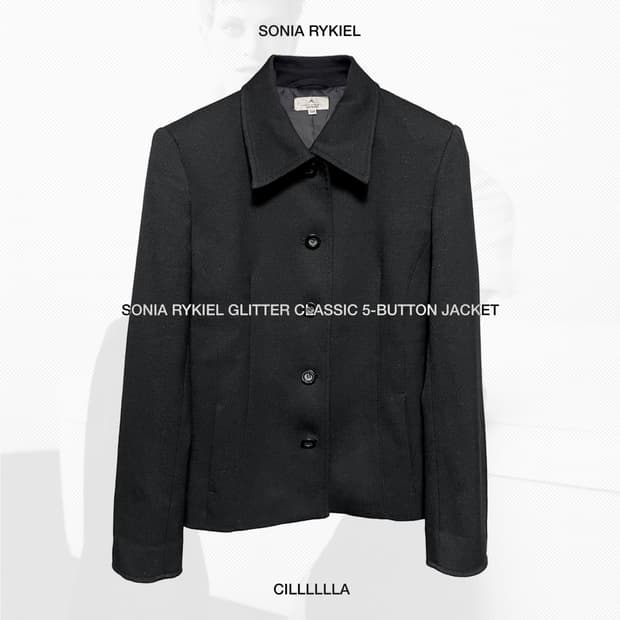 [66, M] 소니아 리키엘 글리터 클래식 5버튼 자켓