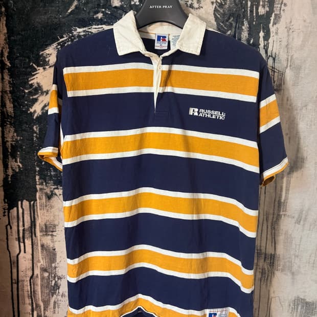 90’S Russell Athletic polo striped shir
