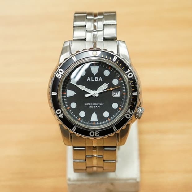 세이코 알바 200m 다이버 쿼츠 시계