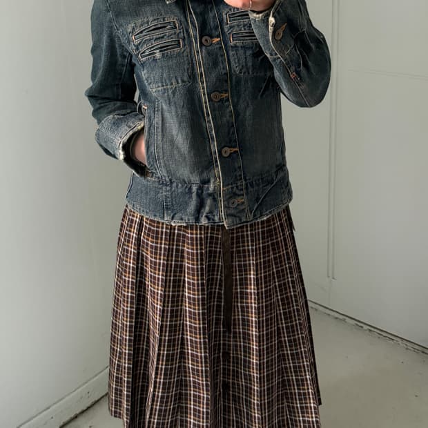 일본빈티지 블루블루 빈티지 데님자켓