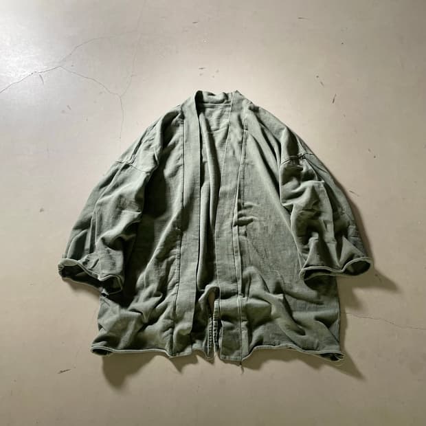 KZ ATELIER Raw Edge Open Cardigan