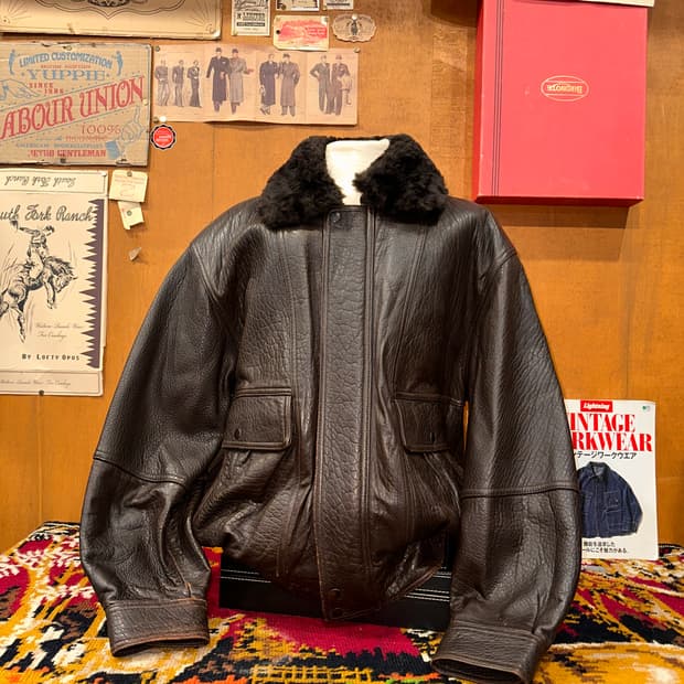 ( XL-2XL ) 봄버자켓 양가죽자켓 레더자켓 빈티지가죽 a2가죽