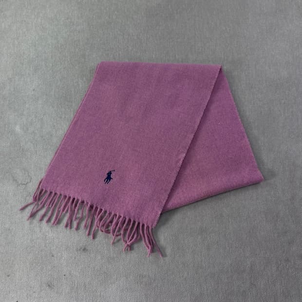 폴로랄프로렌 울 스몰포니 핑크 머플러