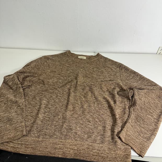 우먼M 르메르 루즈핏 나염 얇은 긴팔니트