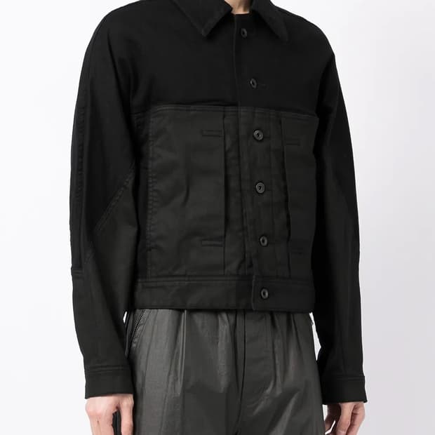 Julius 21FW 패널 크롭 자켓