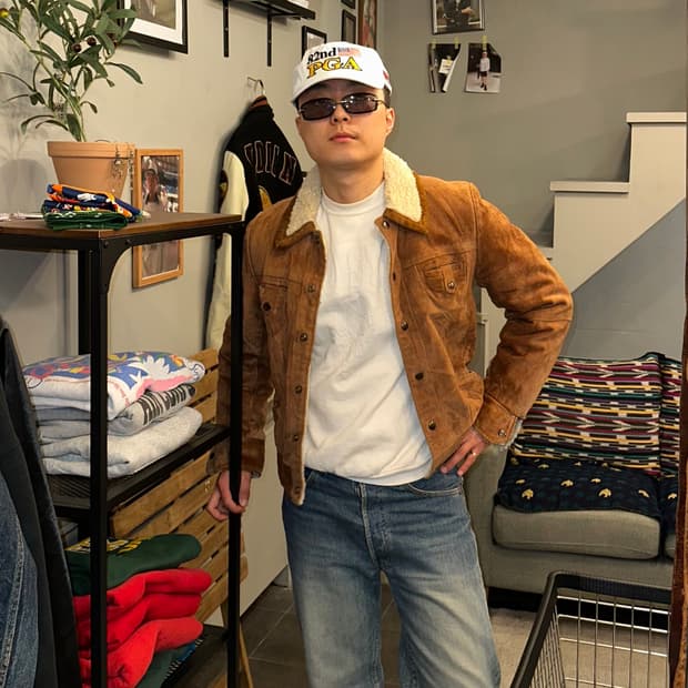 80-90’s American genuine leather jacket