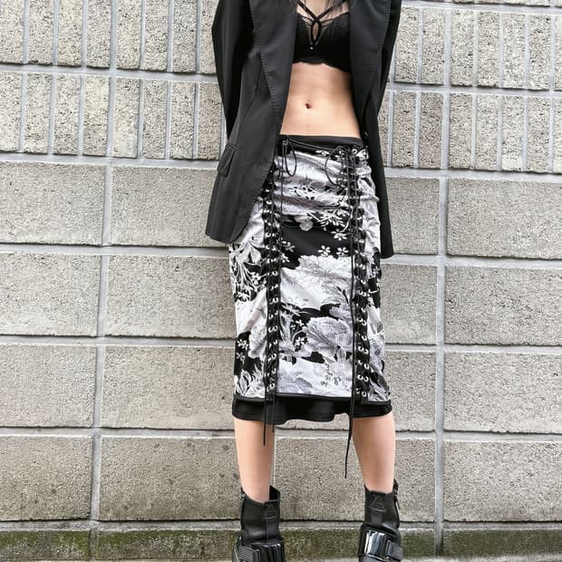 오즈온 아일렛 매쉬 오리엔탈 스커트