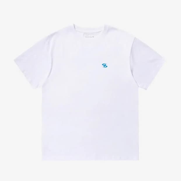 23ss 산산기어 로고 반팔 티셔츠 오프 화이트 2사이즈