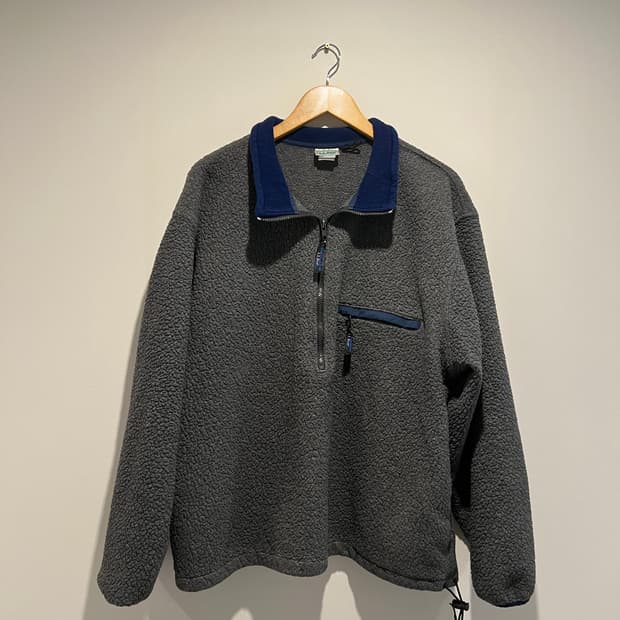 80s 엘엘빈 플리스 풀오버 딥파일