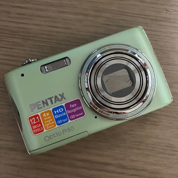 펜탁스 옵티오 p80 디지털 카메라 디카