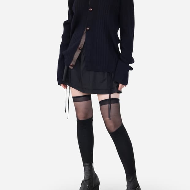 SHIPS Navy Wool Knit Cardigan