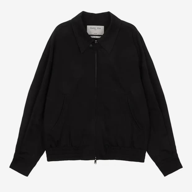 마뗑킴 봄버 자켓 COTTON BLEND COLLAR RELAXED BO