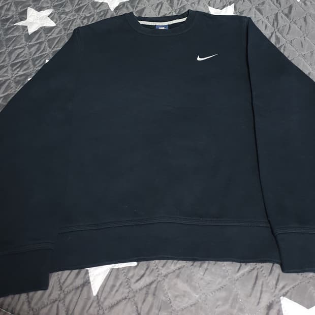 나이키 스우시 크루 기모맨투맨 블랙 (L)