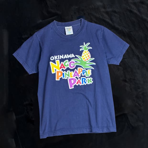 일본빈티지 Nago Pineapple Park 티셔츠