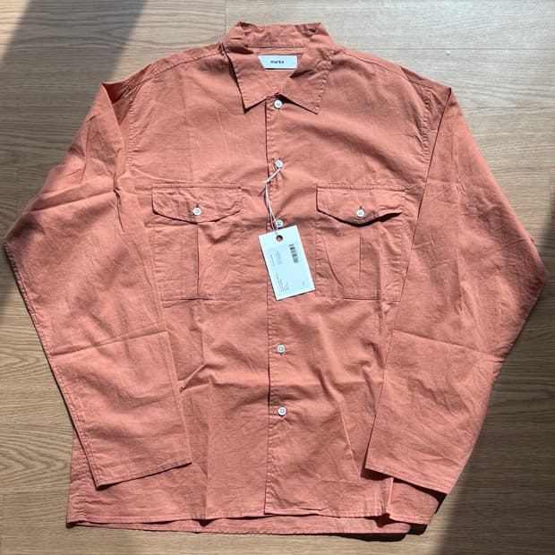 [새상품] 마카웨어 마카 오렌지 여름 린넨 셔츠