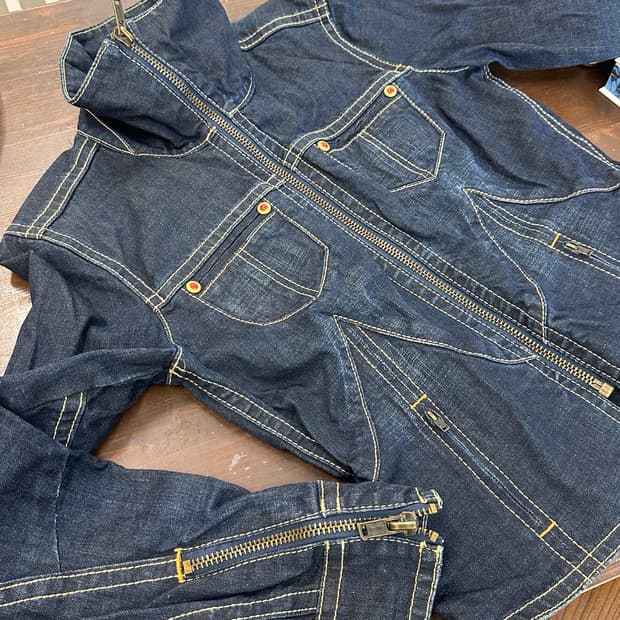 Levis 리바이스 하이넥 데님 자켓 y2k