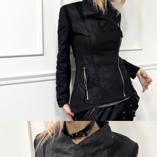 aesthetic Side Zip Draped Slim Fit Sheep