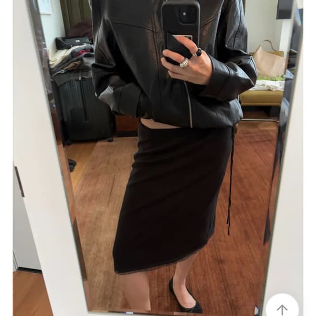 메이비베이비 레더자켓