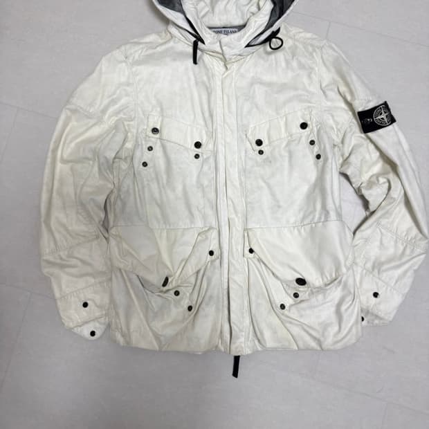 00's 스톤아일랜드 아카이브 Tyvek 화이트 자켓