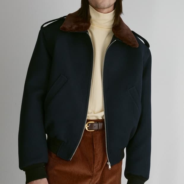 렉토 에폴렛 버진 울 블렌드 점퍼 M사이즈