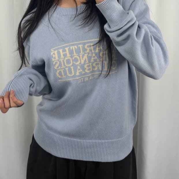 마리떼 프랑소와 저버 스카이블루 니트