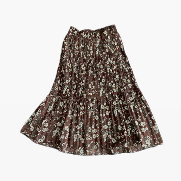 빈티지 꽃무늬 롱스커트