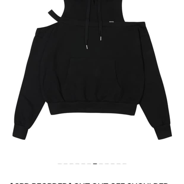 보헤미안서울 컷아웃 오프숄더 후디