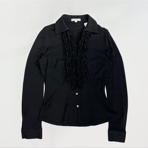 나라카미체  러플셔츠