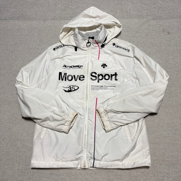 데상트 MOVE SPORT 기모 바람막이 자켓