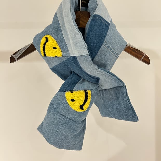 Kapital Smile Denim Scarf