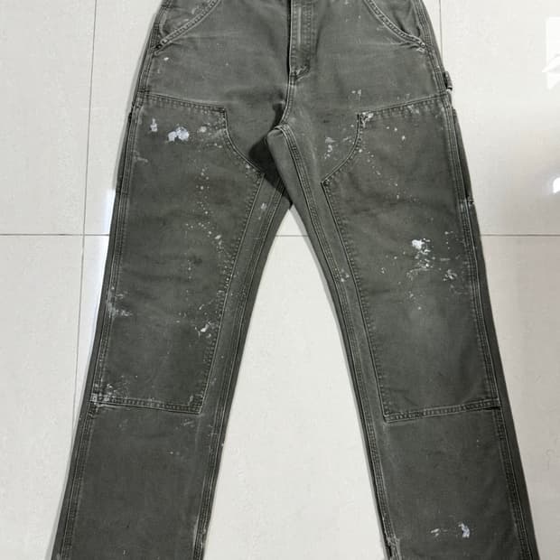 Carhartt 칼하트 빈티지 더블니 MOS 모스그린 