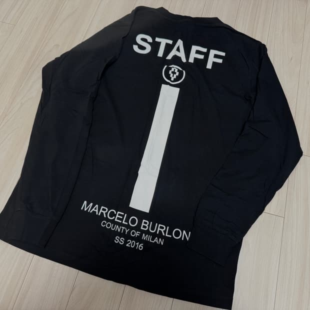 [Marcelo Burlon] STAFF 롱슬리브 티셔츠