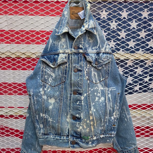 리바이스 시그니처 에시드 커스텀 데님자켓