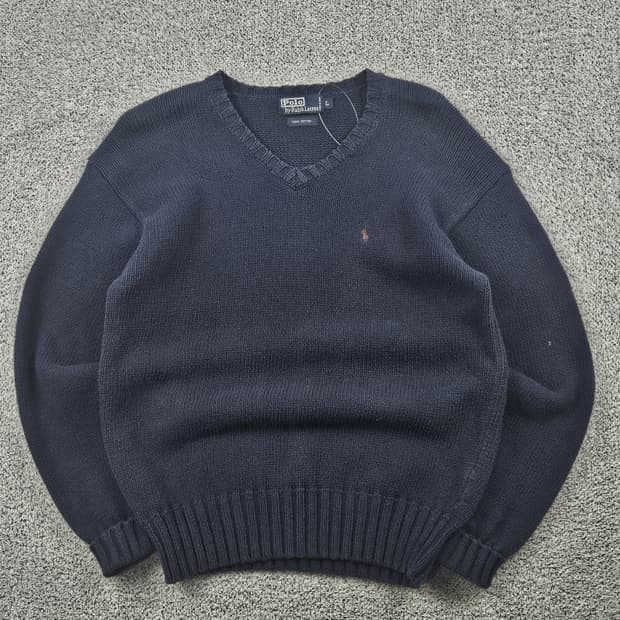 폴로랄프로렌 코튼 브이넥 스웨터 니트 ( L ) / 10264