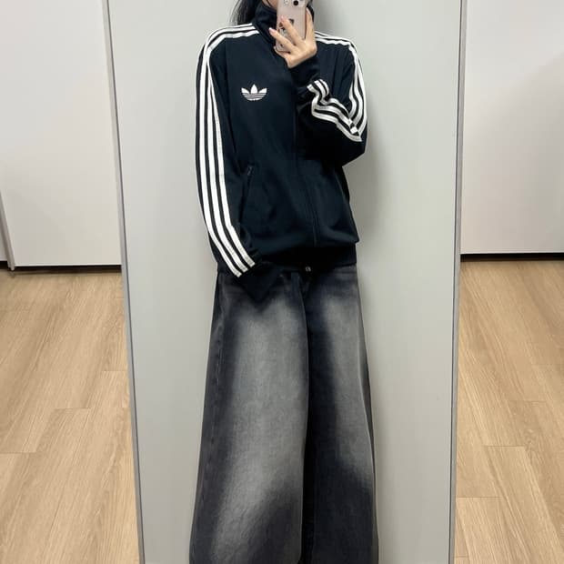 아디다스 구파이어버드 블랙 트랙탑 져지