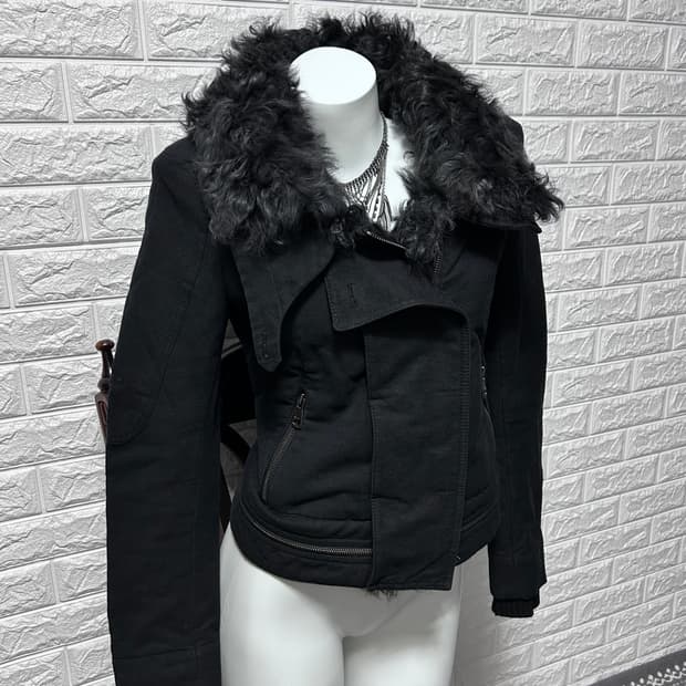 시스템 시어링 하이브리드 하이넥 자켓