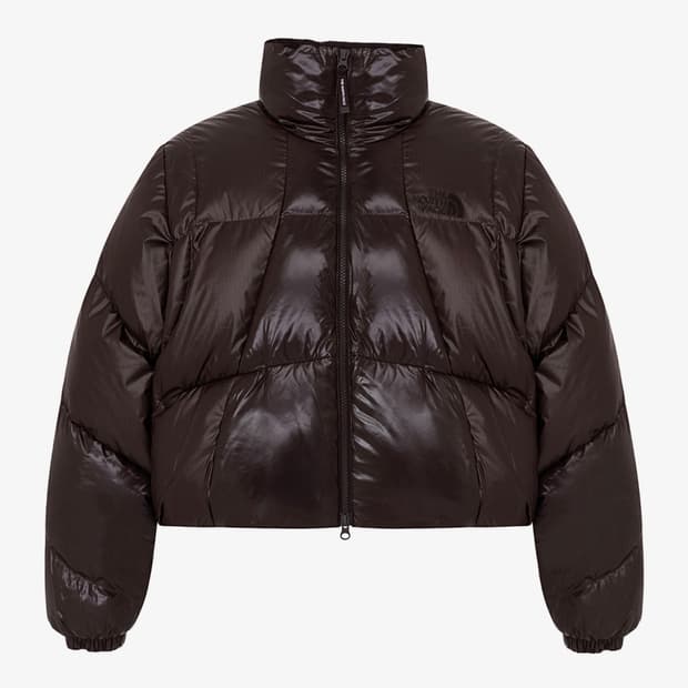 (W) 노스페이스 화이트 라벨 웨이브 RDS 다운 자켓 브라운 패딩