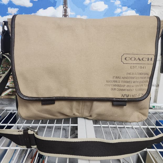 코치 메신저백 숄더백 크로스백 캔버스백 BF15