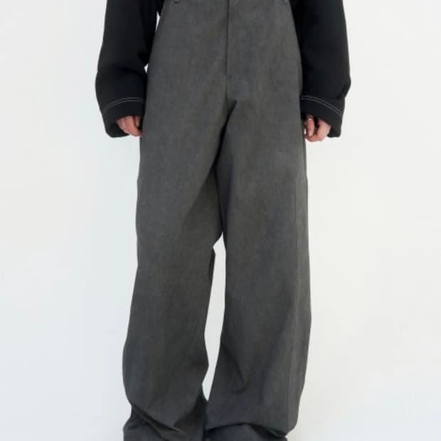 [1] 트리밍버드 right angle pants charcoal