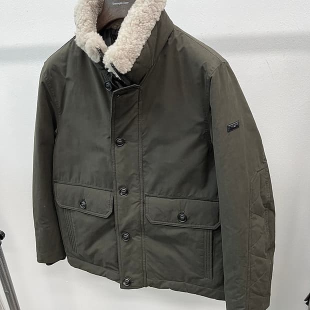 95) 헤지스 24fw 양털 패딩자켓 