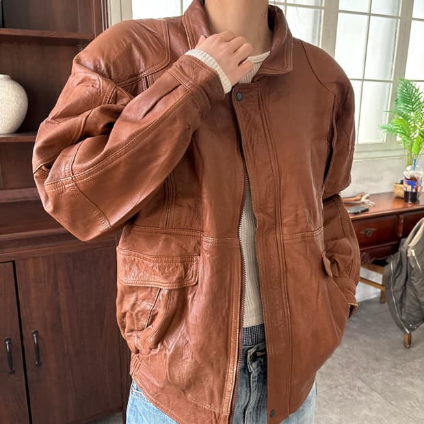 빈티지 레더 자켓