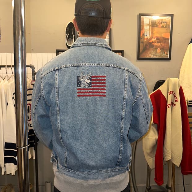 90‘s Iceberg disney American flags denim