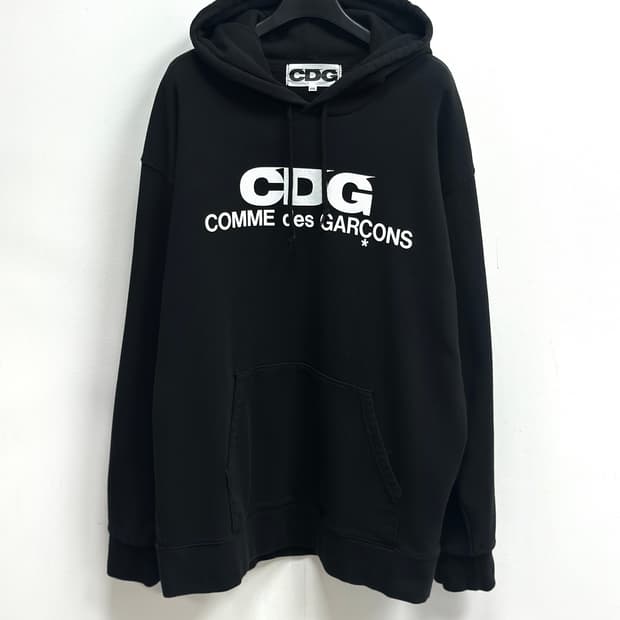 꼼데가르송 CDG 블랙 후드티 